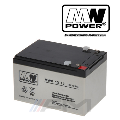 Акумулаторна тягова батерия MW POWER AGM - MWS 12Ah 12V